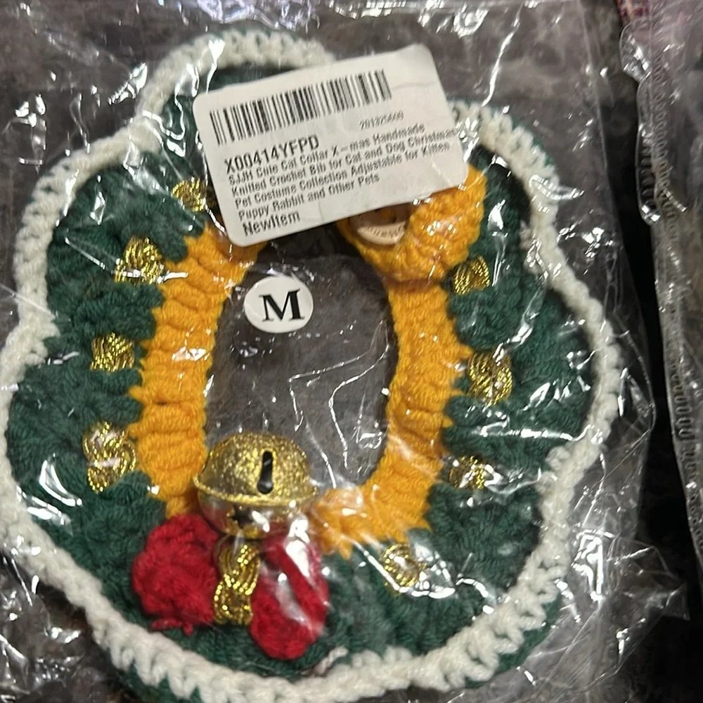 Pet Christmas Costume w/ Cat Collar